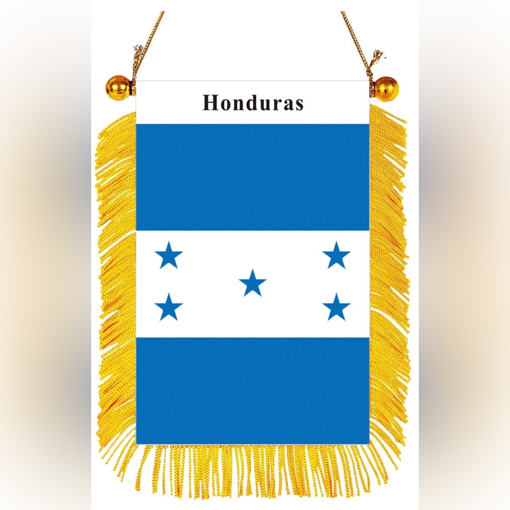 Honduras rearview mirror flag